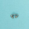 Anillo Medio Dedo Liso Luna y Estrella - Imagen 3