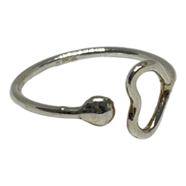 Anillo Medio Dedo Liso Corazón - Imagen 2