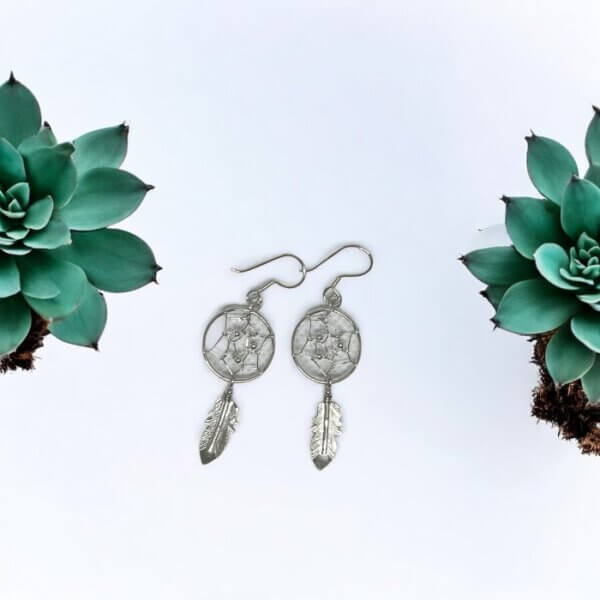 Arete Atrapa Sueños Plata - Imagen 3