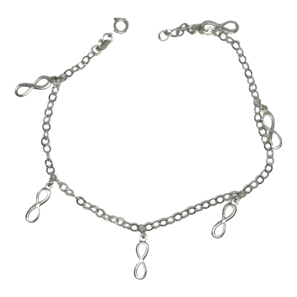Pulsera Tobillo Infinitos 25.5Cm O 24CM - Imagen 2