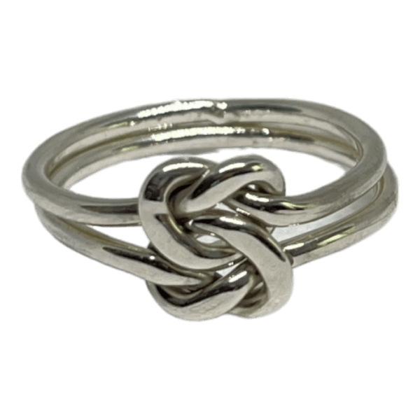 Anillo Nudo Liso Doble