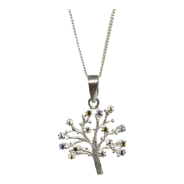 Árbol De La Vida Con Zirconia 3.5 Cm