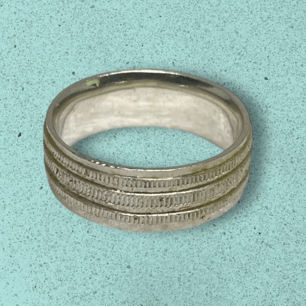 Anillo Matrimonial Comfort 3 Lineas Mate - Imagen 3