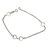 Pulsera Tobillo Corazones 25.5Cm O 24CM